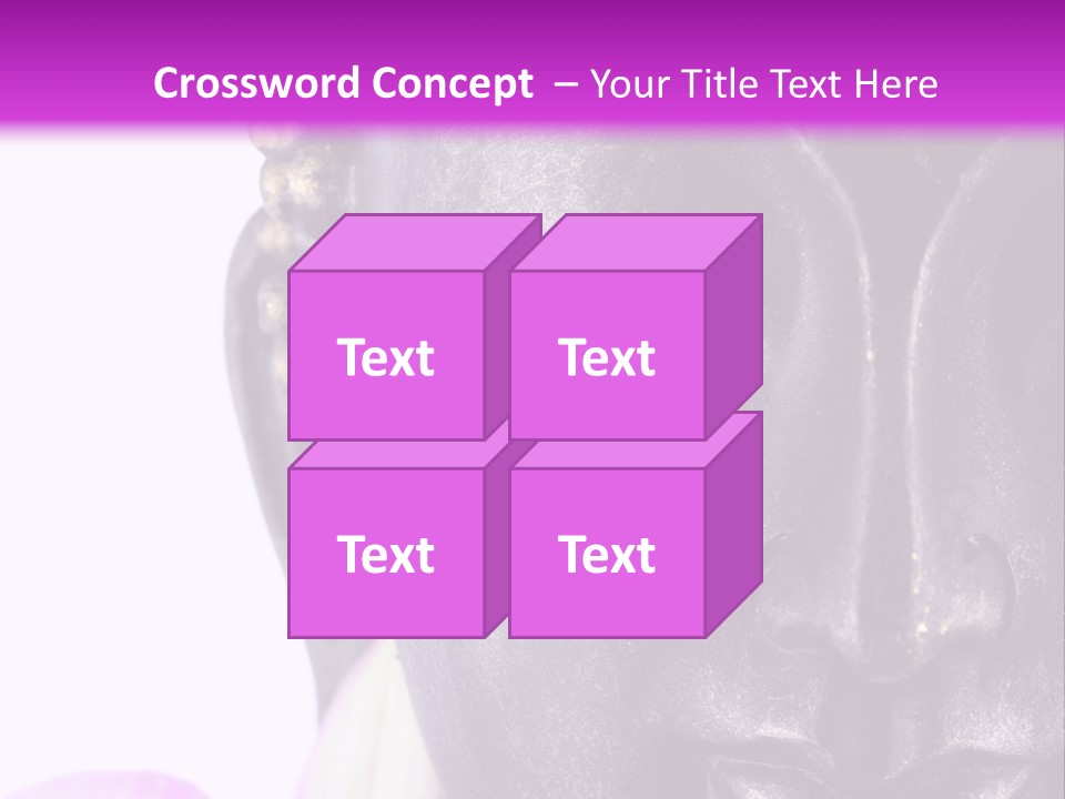 Flower Spirituality Golden PowerPoint Template