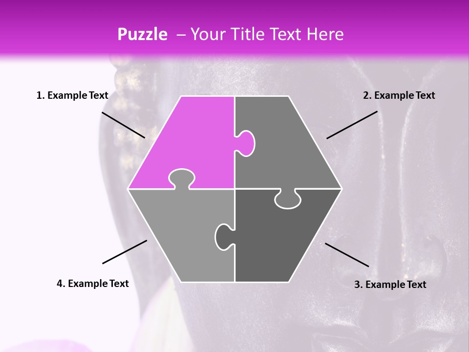 Flower Spirituality Golden PowerPoint Template