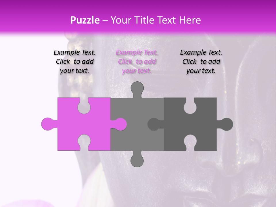 Flower Spirituality Golden PowerPoint Template