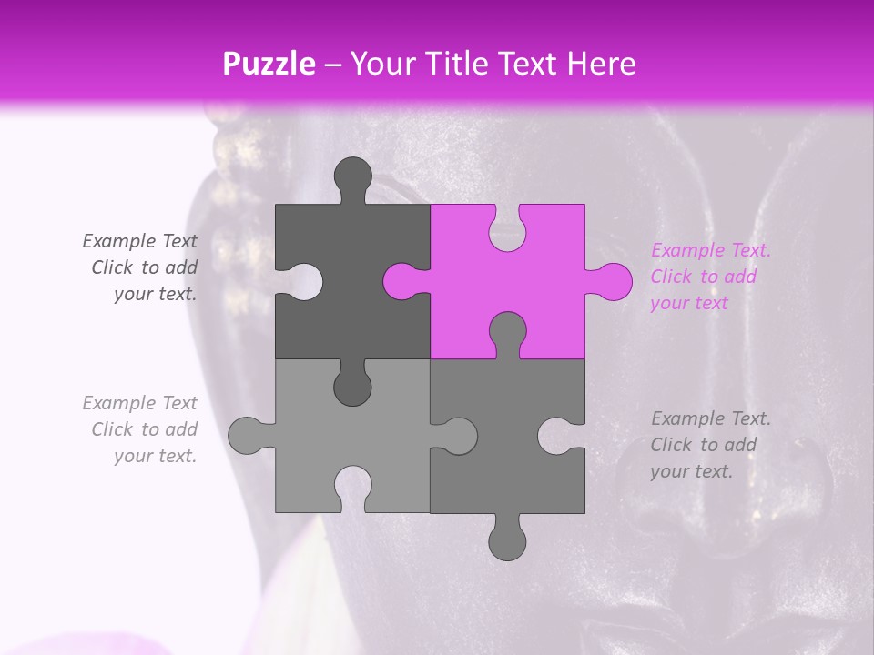 Flower Spirituality Golden PowerPoint Template