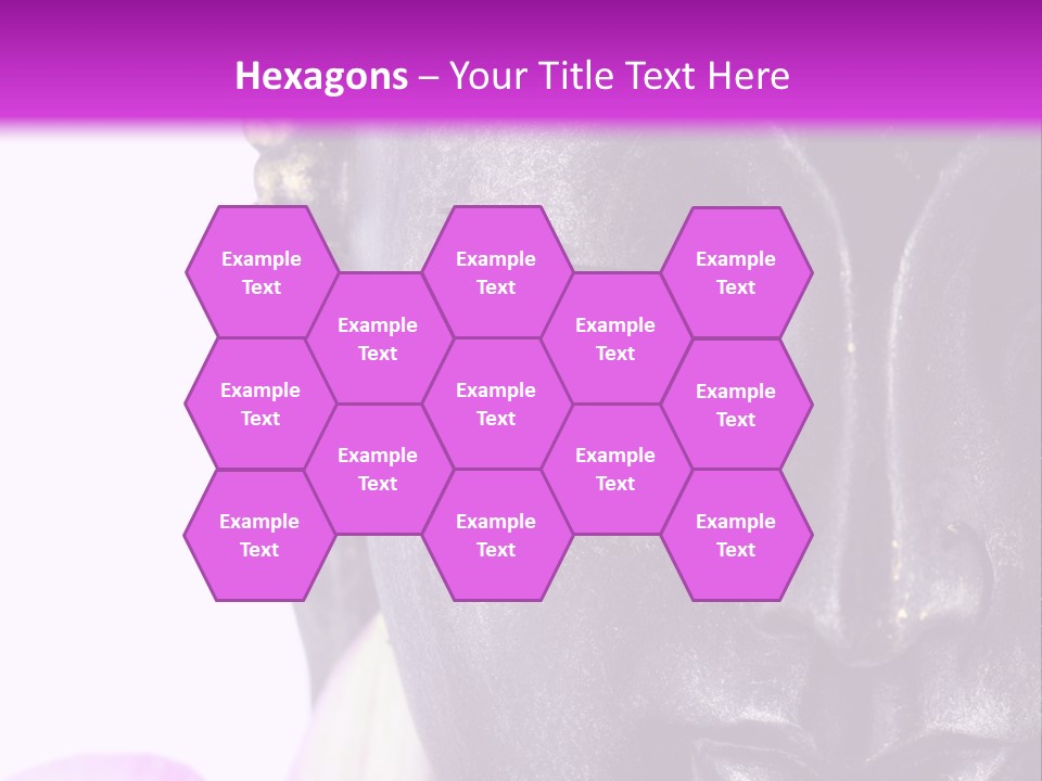 Flower Spirituality Golden PowerPoint Template