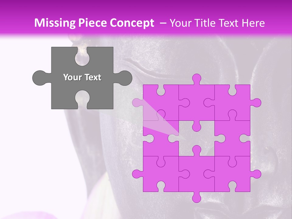 Flower Spirituality Golden PowerPoint Template