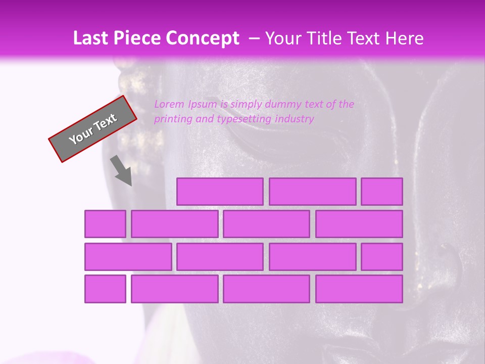 Flower Spirituality Golden PowerPoint Template