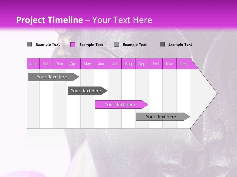 Flower Spirituality Golden PowerPoint Template