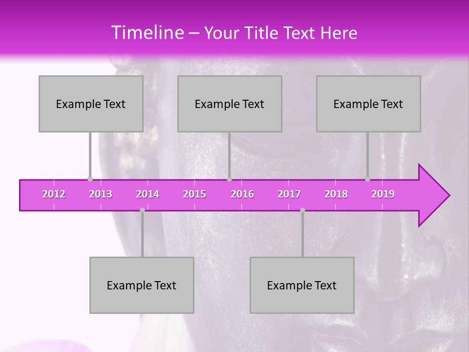 Flower Spirituality Golden PowerPoint Template