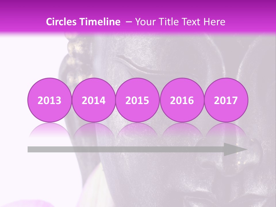 Flower Spirituality Golden PowerPoint Template