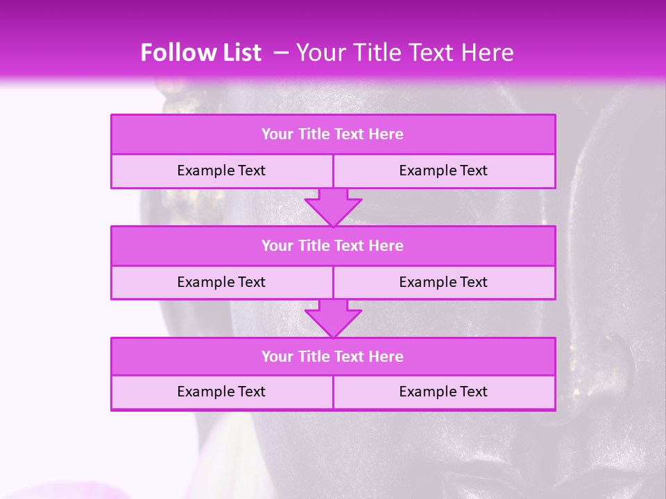 Flower Spirituality Golden PowerPoint Template