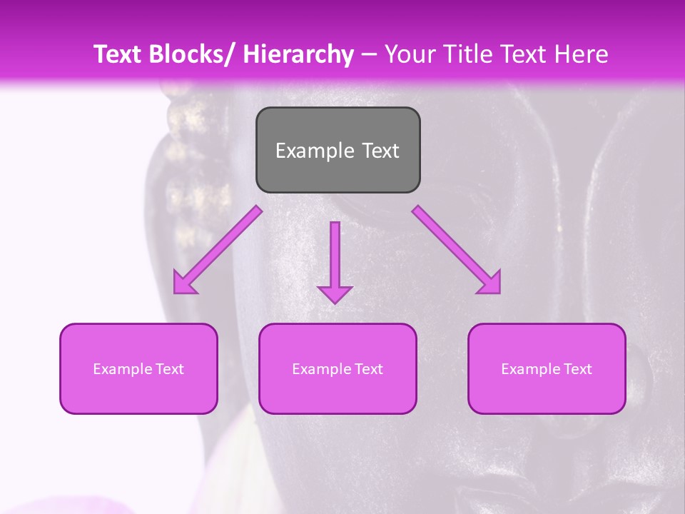 Flower Spirituality Golden PowerPoint Template