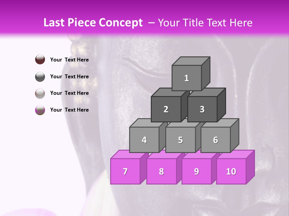 Flower Spirituality Golden PowerPoint Template