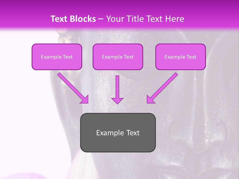 Flower Spirituality Golden PowerPoint Template
