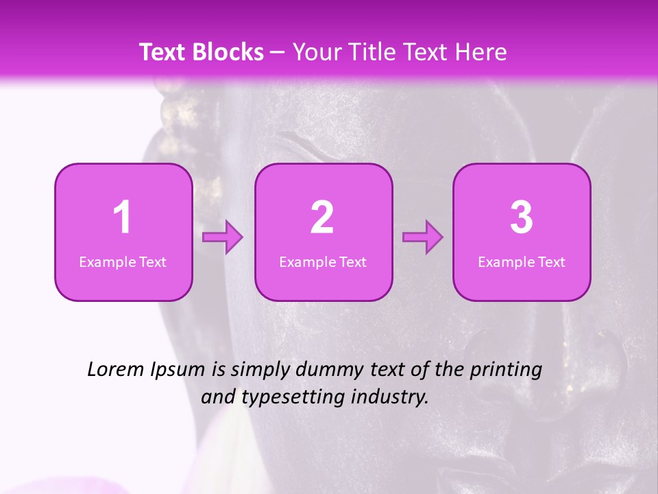 Flower Spirituality Golden PowerPoint Template