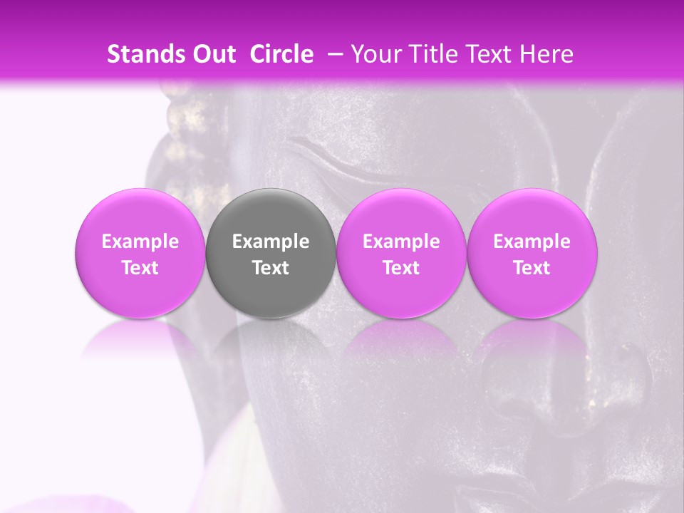 Flower Spirituality Golden PowerPoint Template