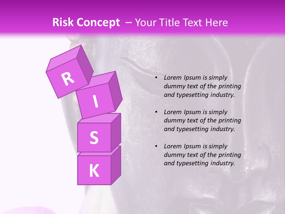 Flower Spirituality Golden PowerPoint Template