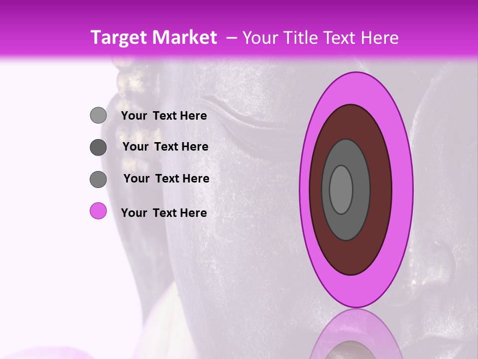 Flower Spirituality Golden PowerPoint Template