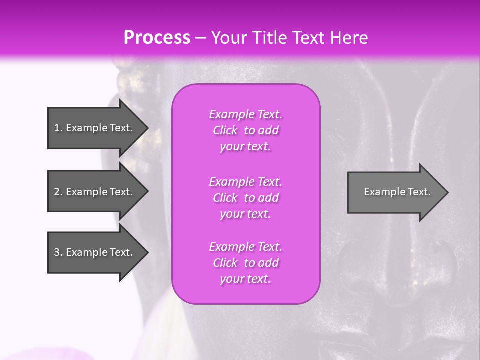 Flower Spirituality Golden PowerPoint Template