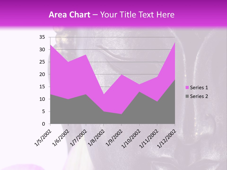 Flower Spirituality Golden PowerPoint Template