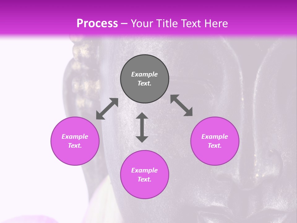 Flower Spirituality Golden PowerPoint Template