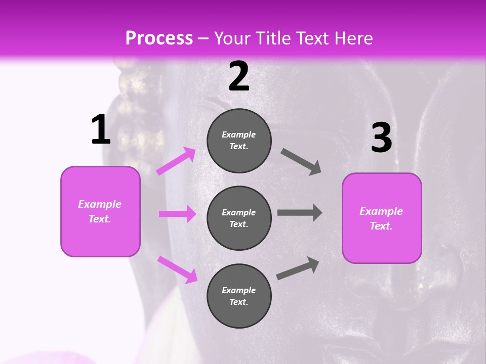 Flower Spirituality Golden PowerPoint Template