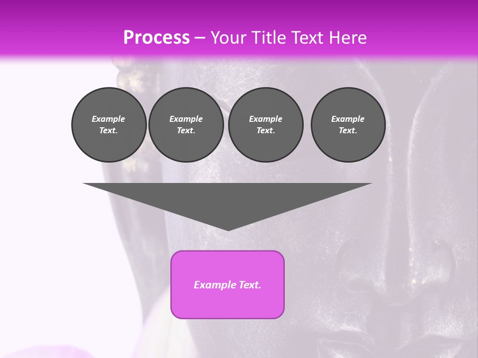 Flower Spirituality Golden PowerPoint Template