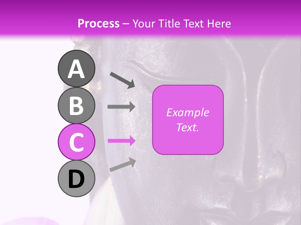 Flower Spirituality Golden PowerPoint Template