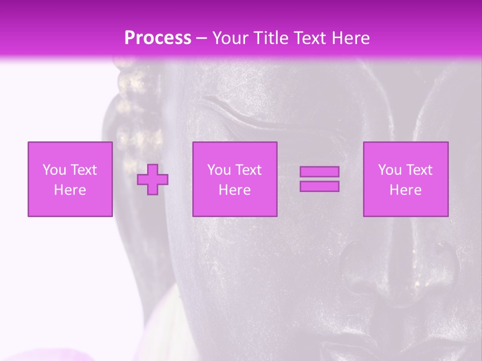Flower Spirituality Golden PowerPoint Template