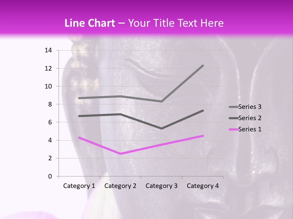 Flower Spirituality Golden PowerPoint Template