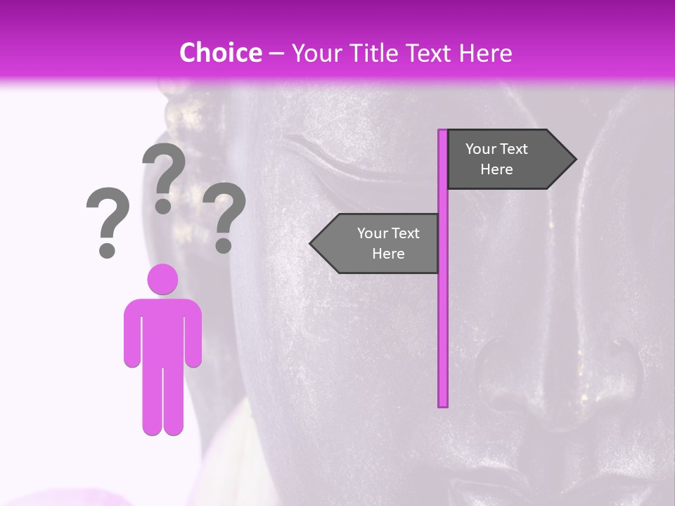 Flower Spirituality Golden PowerPoint Template