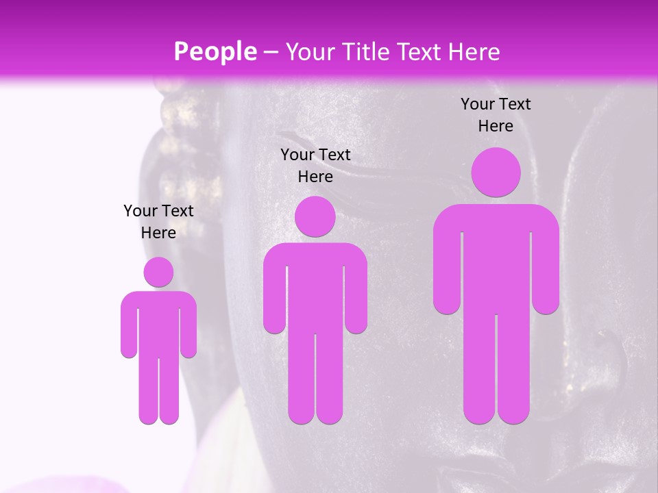 Flower Spirituality Golden PowerPoint Template