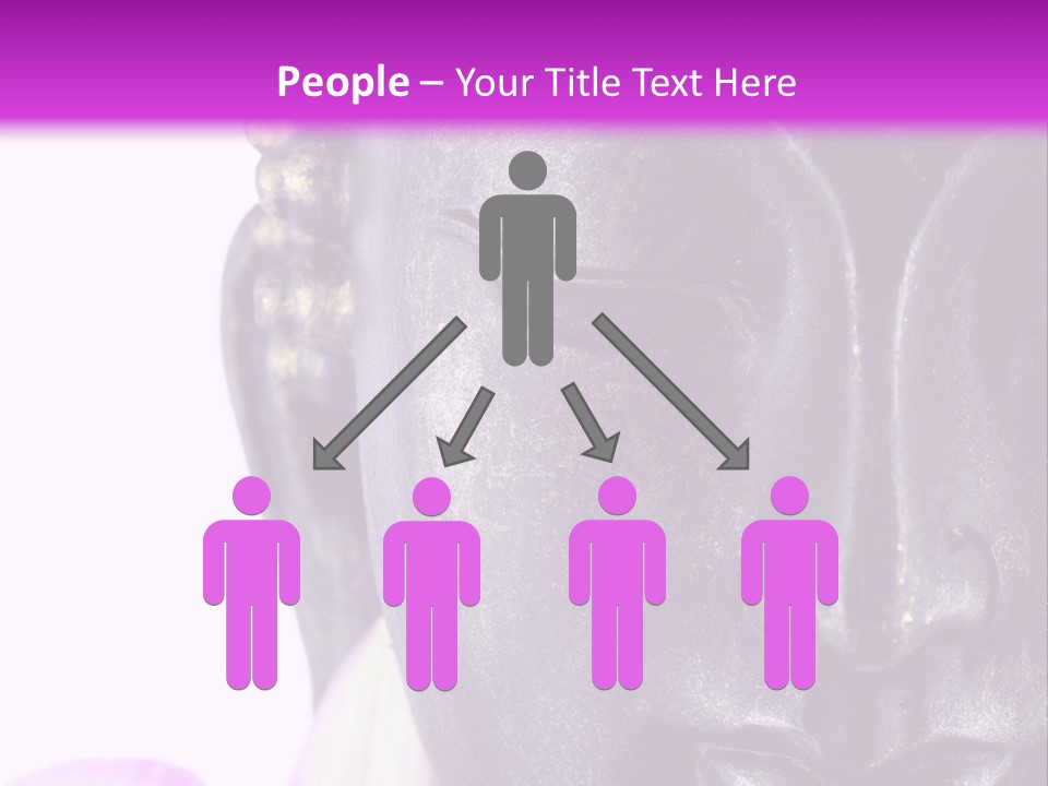 Flower Spirituality Golden PowerPoint Template