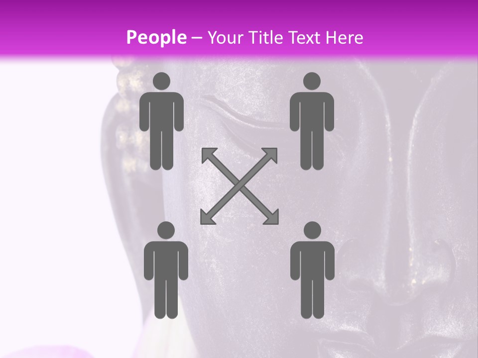 Flower Spirituality Golden PowerPoint Template