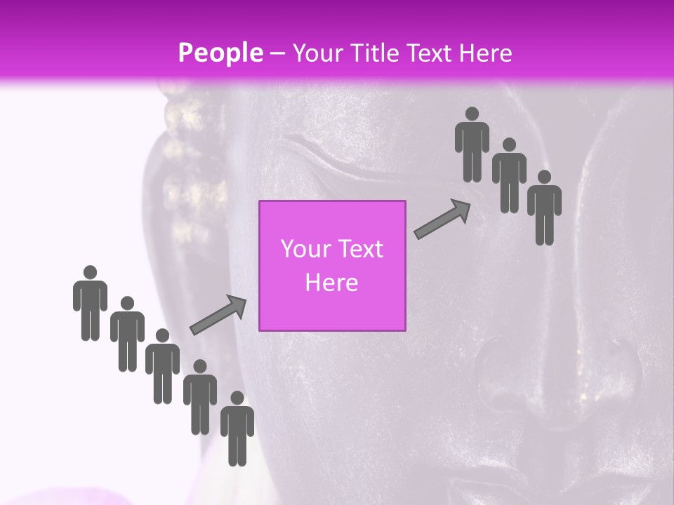 Flower Spirituality Golden PowerPoint Template