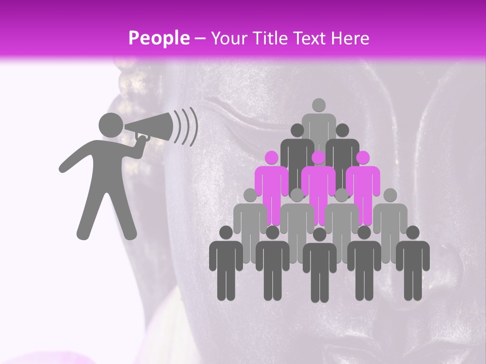 Flower Spirituality Golden PowerPoint Template