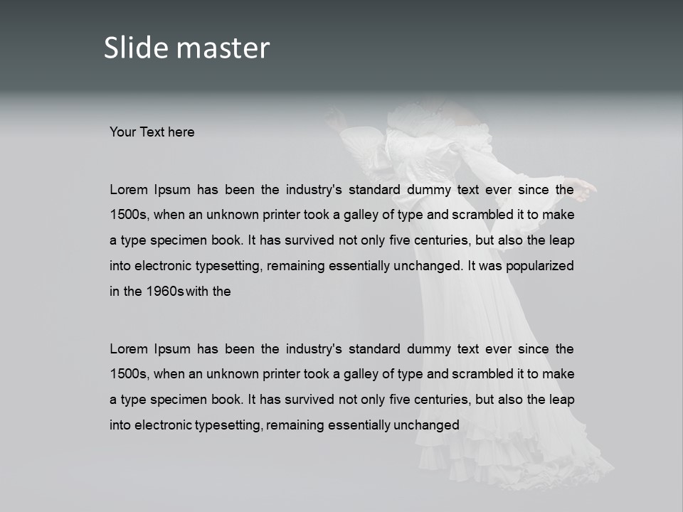 Emotive Grunge Beauty PowerPoint Template