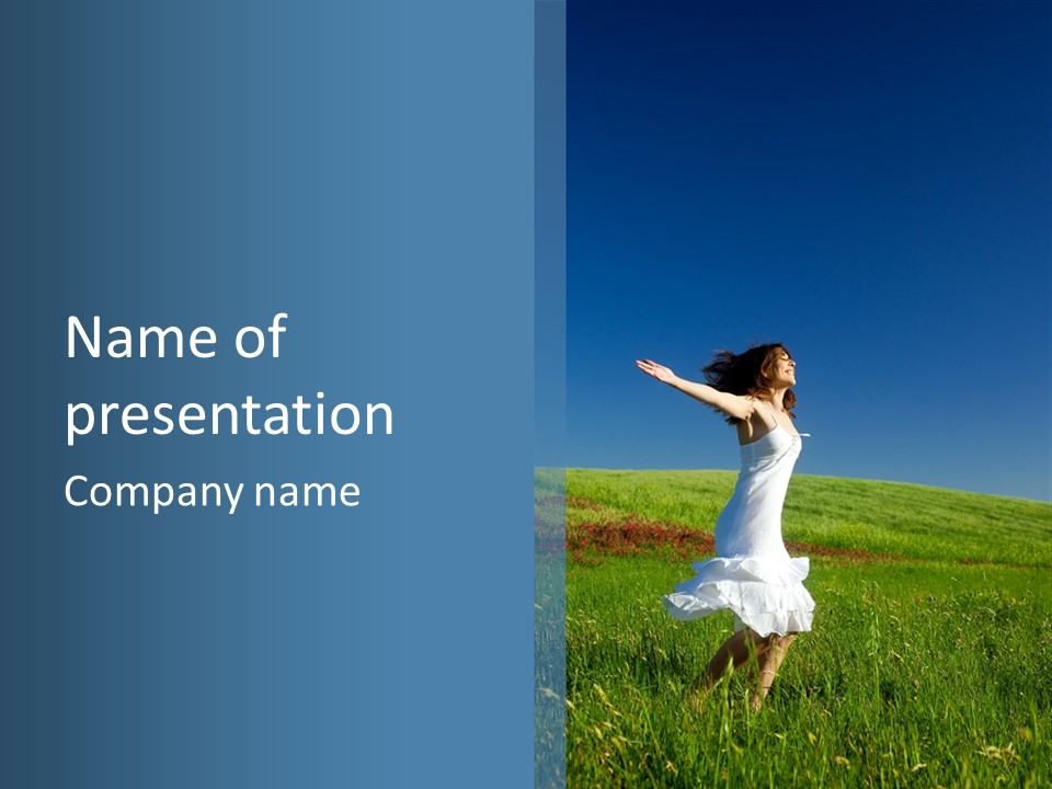 Harmony Carefree Person PowerPoint Template