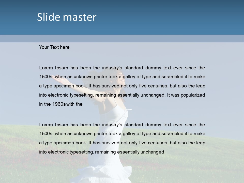 Harmony Carefree Person PowerPoint Template