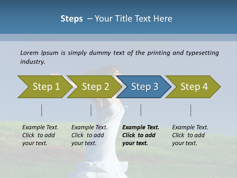 Harmony Carefree Person PowerPoint Template