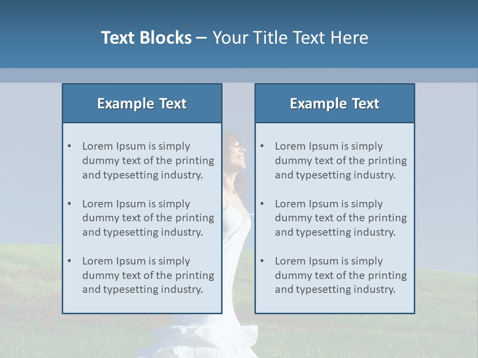 Harmony Carefree Person PowerPoint Template