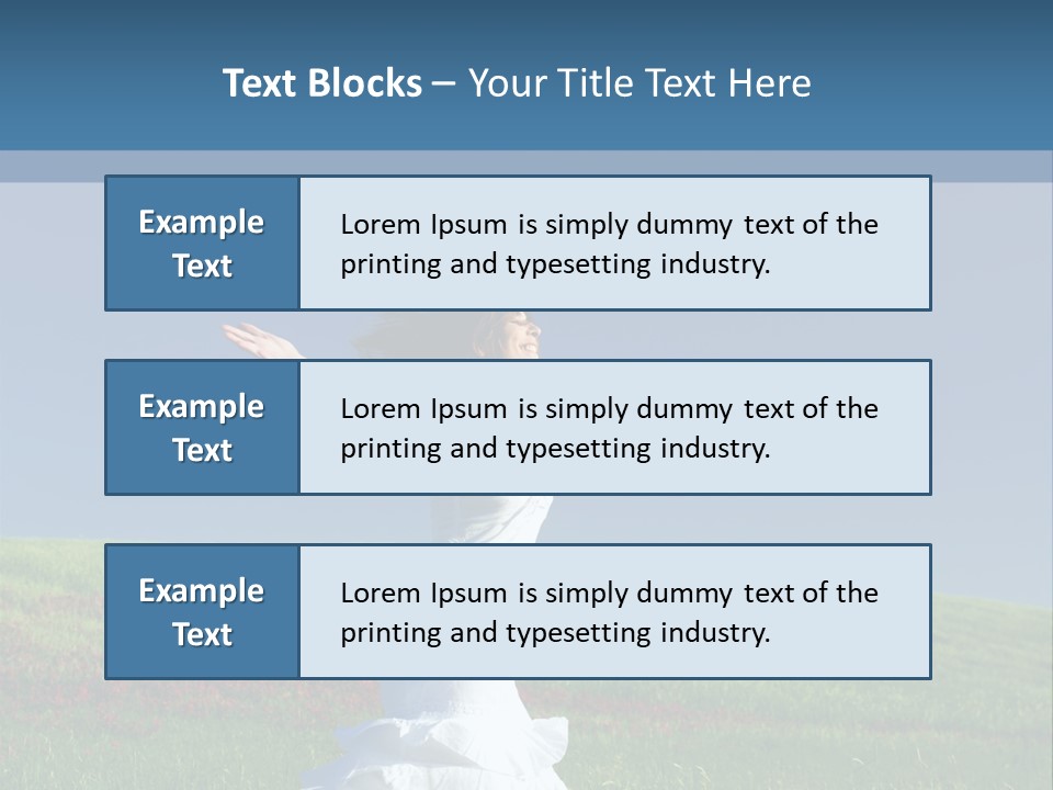 Harmony Carefree Person PowerPoint Template