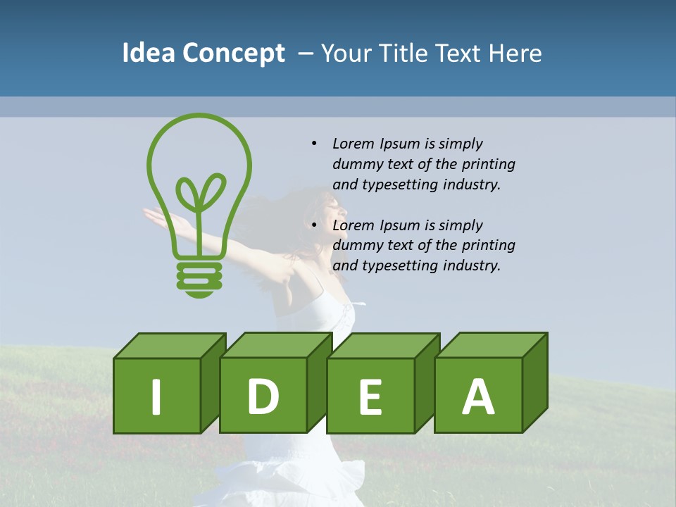 Harmony Carefree Person PowerPoint Template