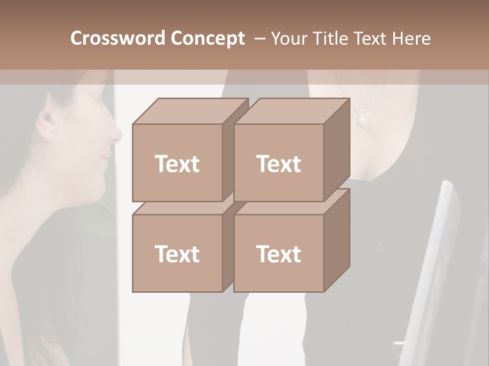 Gruppe Beschreiben Vortrag PowerPoint Template