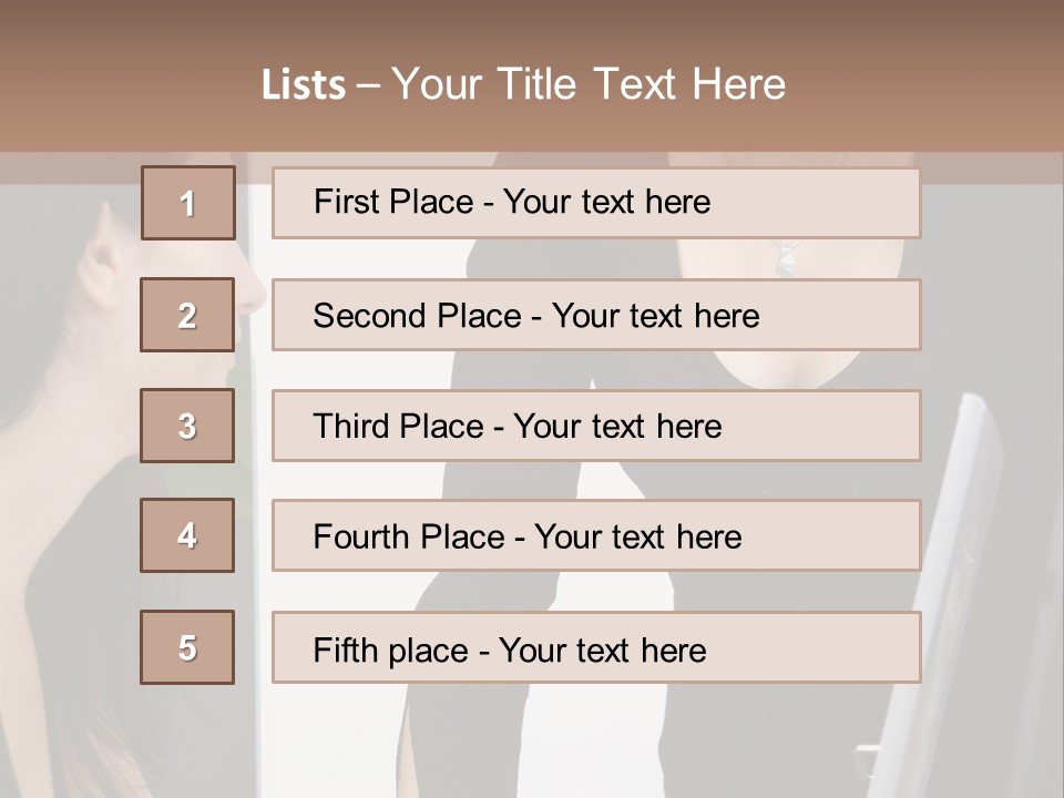 Gruppe Beschreiben Vortrag PowerPoint Template