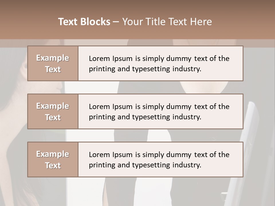Gruppe Beschreiben Vortrag PowerPoint Template