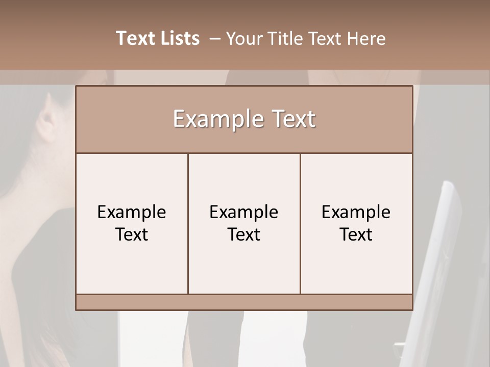 Gruppe Beschreiben Vortrag PowerPoint Template
