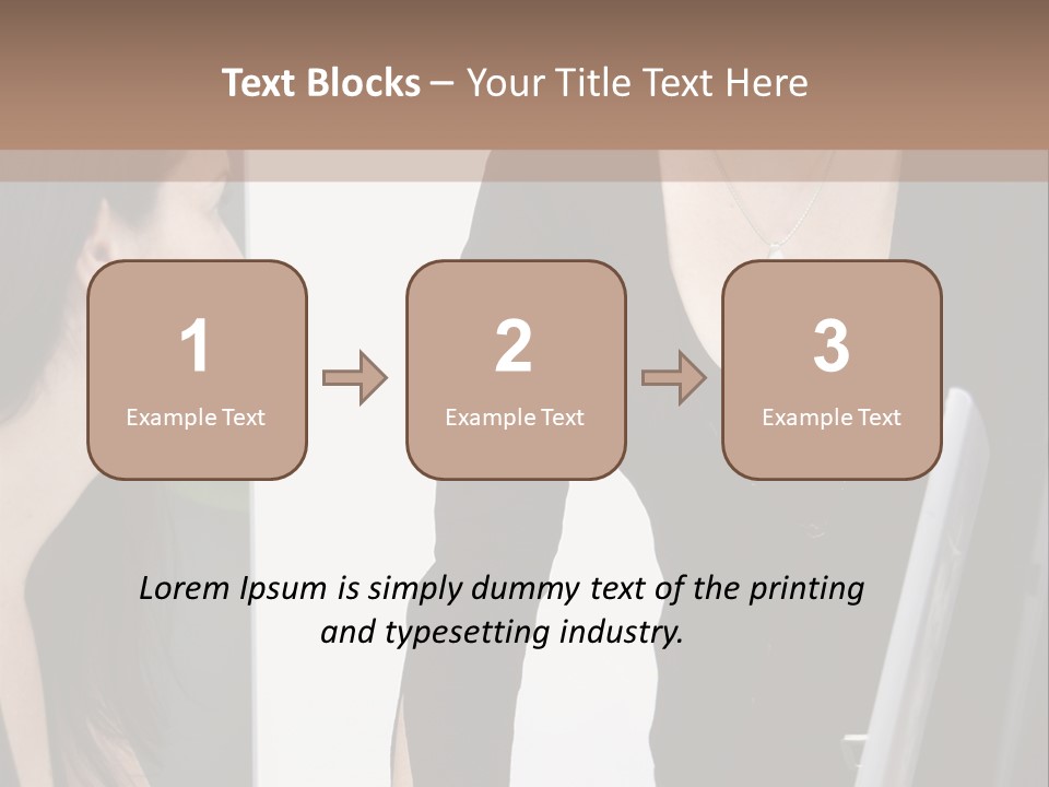 Gruppe Beschreiben Vortrag PowerPoint Template