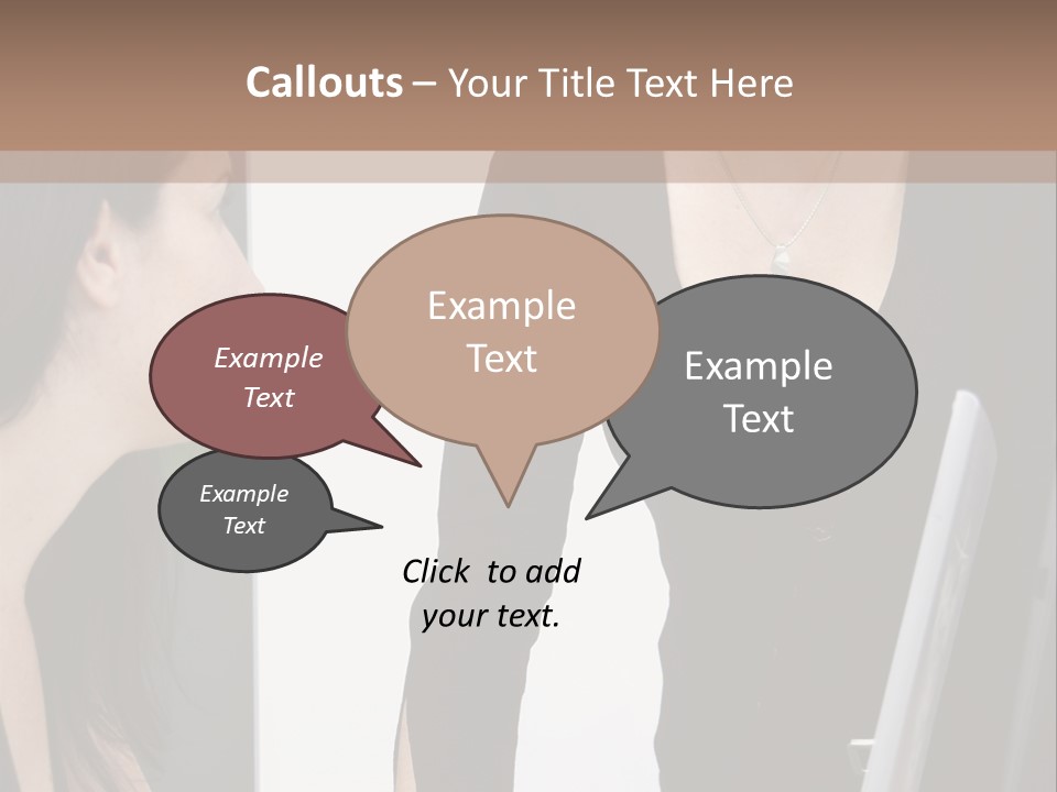 Gruppe Beschreiben Vortrag PowerPoint Template