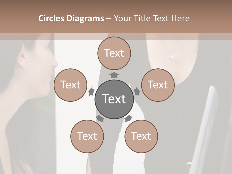 Gruppe Beschreiben Vortrag PowerPoint Template