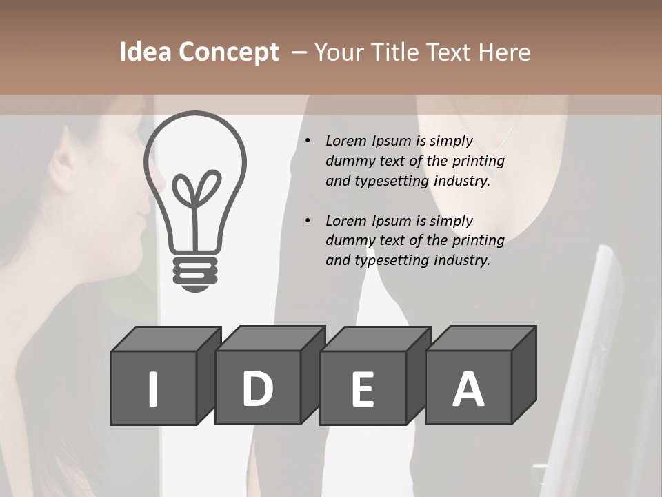 Gruppe Beschreiben Vortrag PowerPoint Template