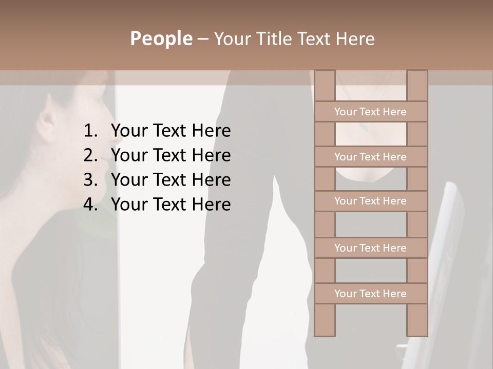 Gruppe Beschreiben Vortrag PowerPoint Template
