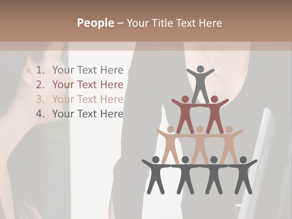 Gruppe Beschreiben Vortrag PowerPoint Template