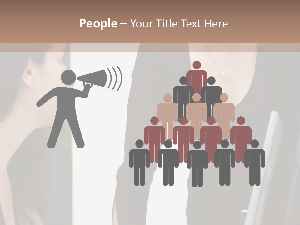 Gruppe Beschreiben Vortrag PowerPoint Template